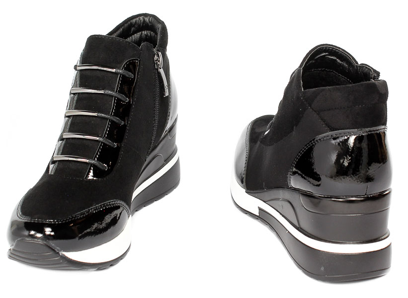 Sneakersy Potocki 22-12117BK Czarny
