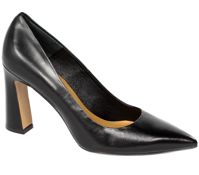 Czółenka Bravo Moda 0063 Czarna Skóra