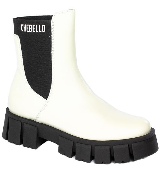 Trzewiki Chebello 3018-393-000-S217 Białe