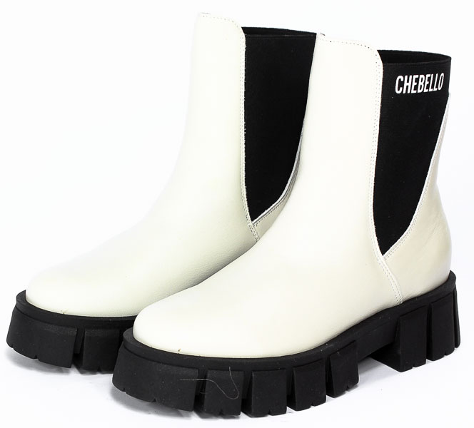 Trzewiki Chebello 3018-393-000-S217 Białe