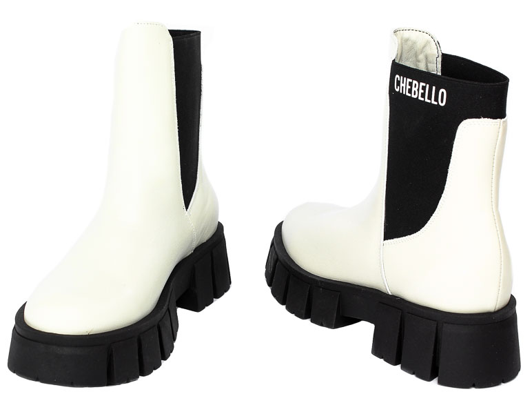 Trzewiki Chebello 3018-393-000-S217 Białe