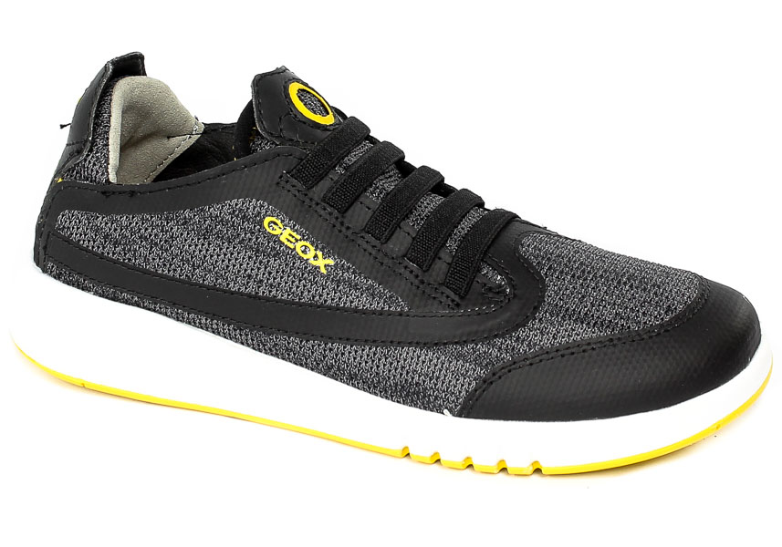 Półbuty Geox J25BNA-07TBC-C0054 Black Yellow R.35
