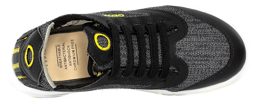Półbuty Geox J25BNA-07TBC-C0054 Black Yellow R.35