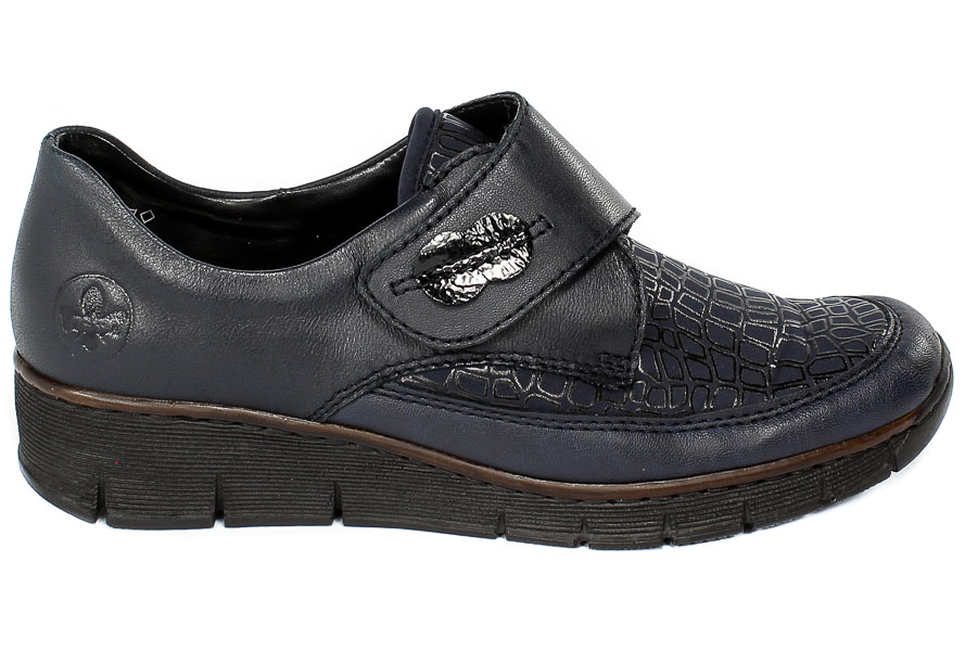 Półbuty Rieker 537C0-14 Blue