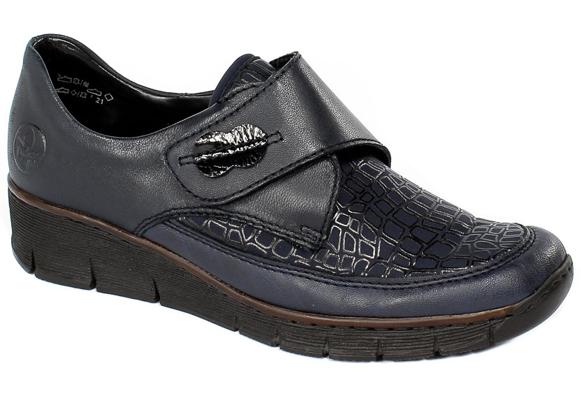 Półbuty Rieker 537C0-14 Blue