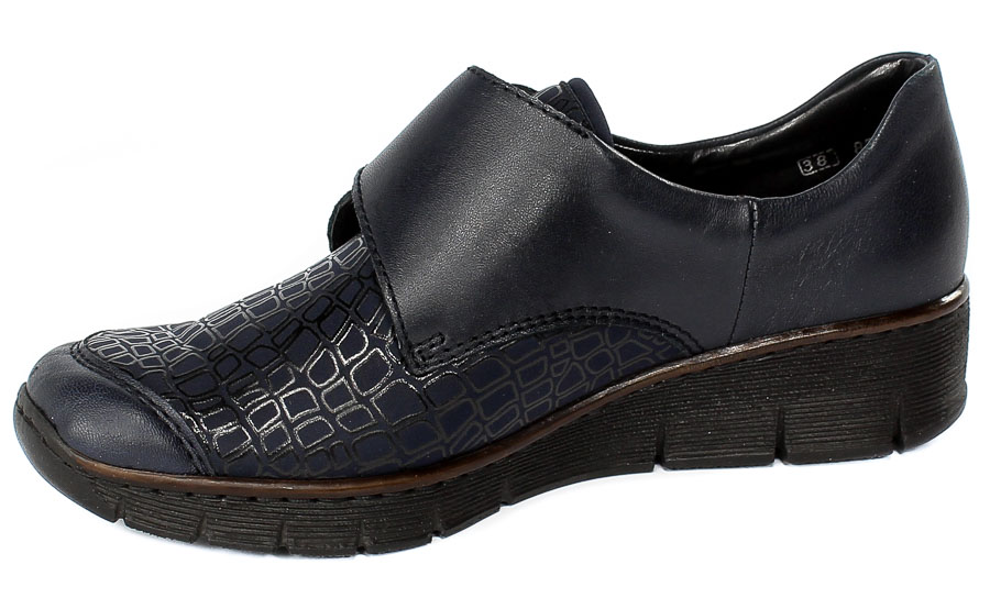 Półbuty Rieker 537C0-14 Blue
