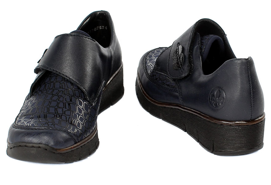 Półbuty Rieker 537C0-14 Blue