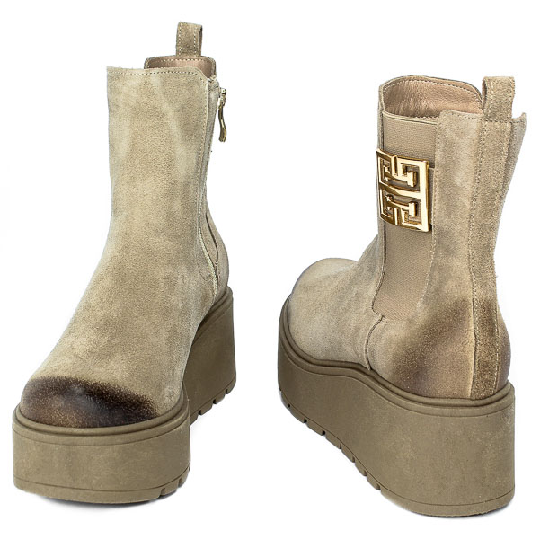 Botki Lemar 60390 W.Taupe+ZŁ
