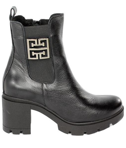 Botki Lemar 60396 T.Czarny+Cn
