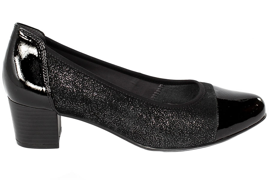 Czółenka Caprice 9-22307-29 006 Black Sparkle