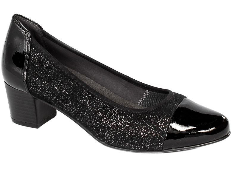 Czółenka Caprice 9-22307-29 006 Black Sparkle