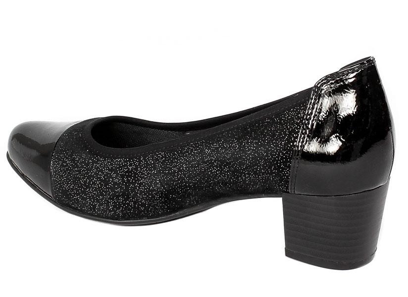Czółenka Caprice 9-22307-29 006 Black Sparkle