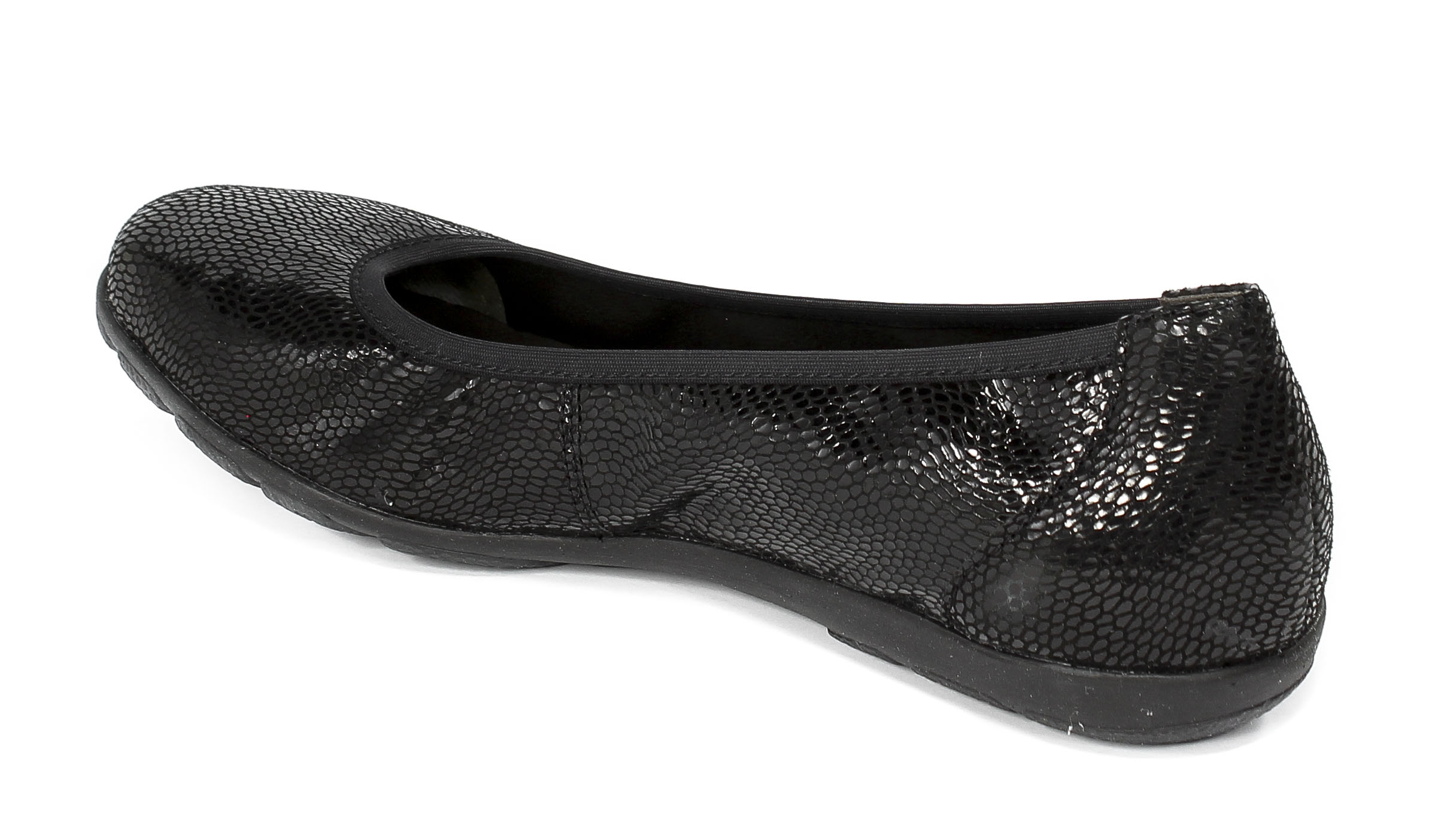 Baleriny Caprice 9-22150-29 Black Reptile