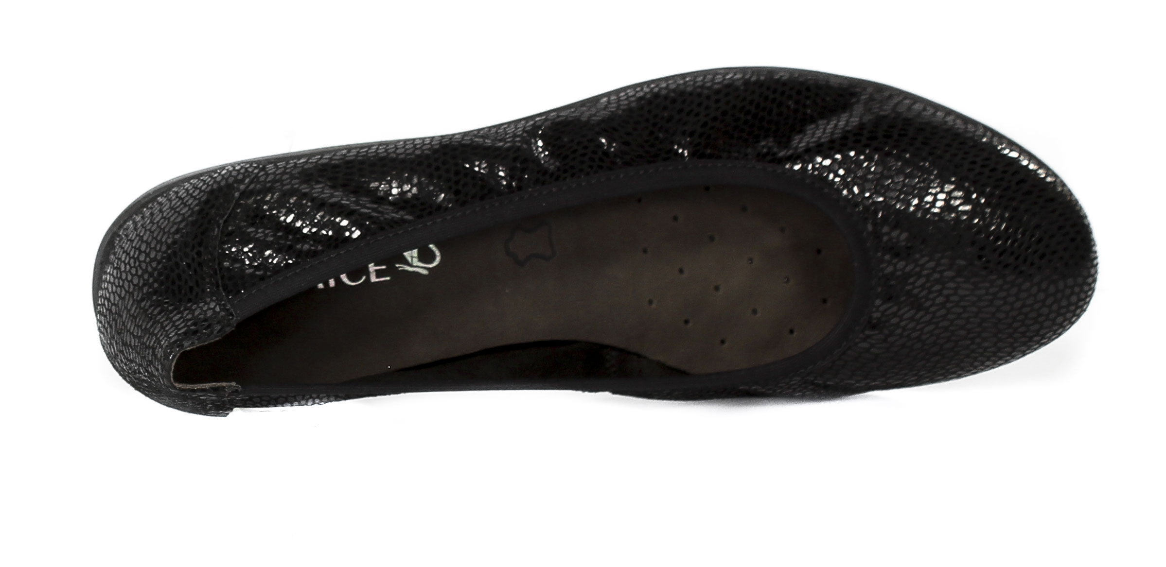 Baleriny Caprice 9-22150-29 Black Reptile