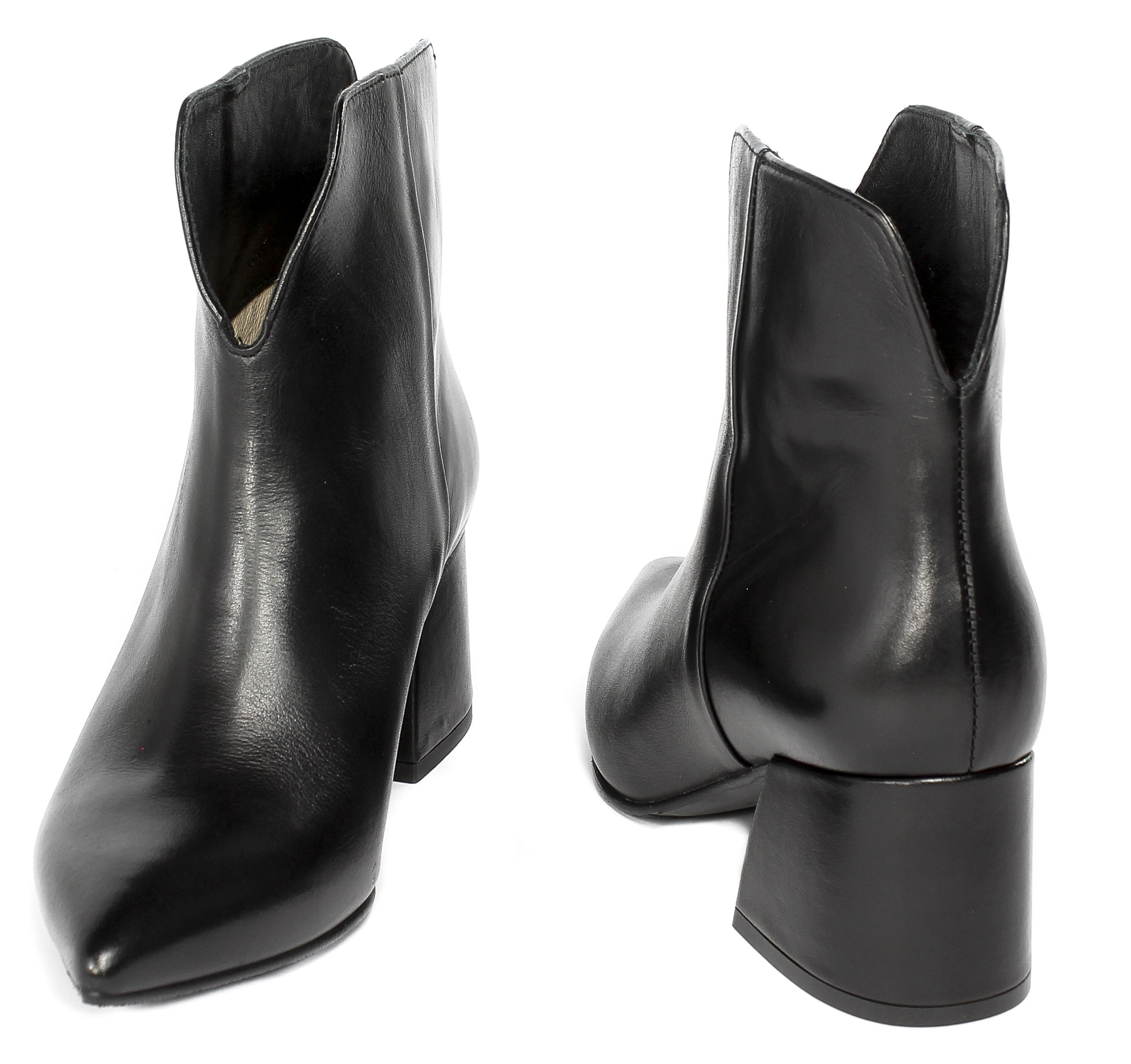 Botki Bravo Moda 2377 Czarna Skóra