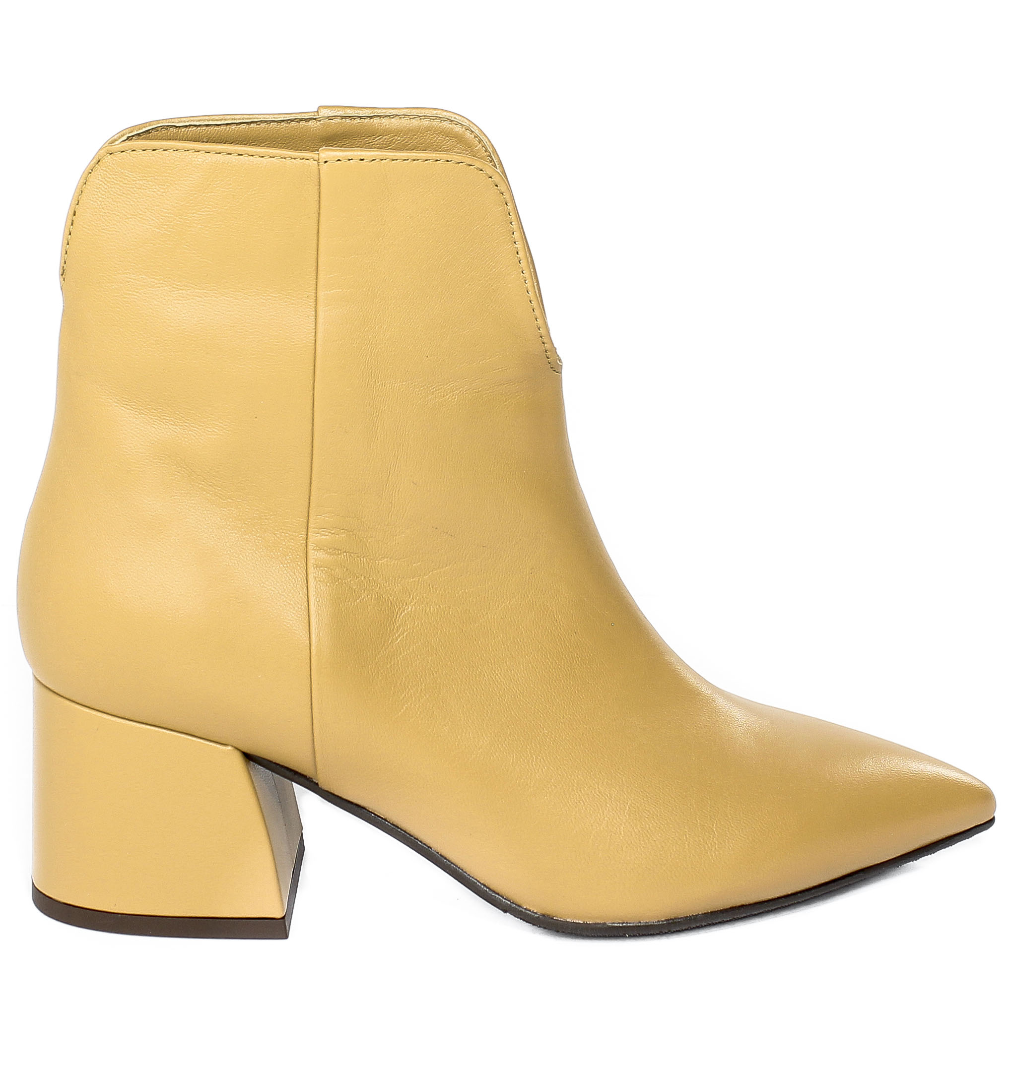 Botki Bravo Moda 2377 Toffi Skóra