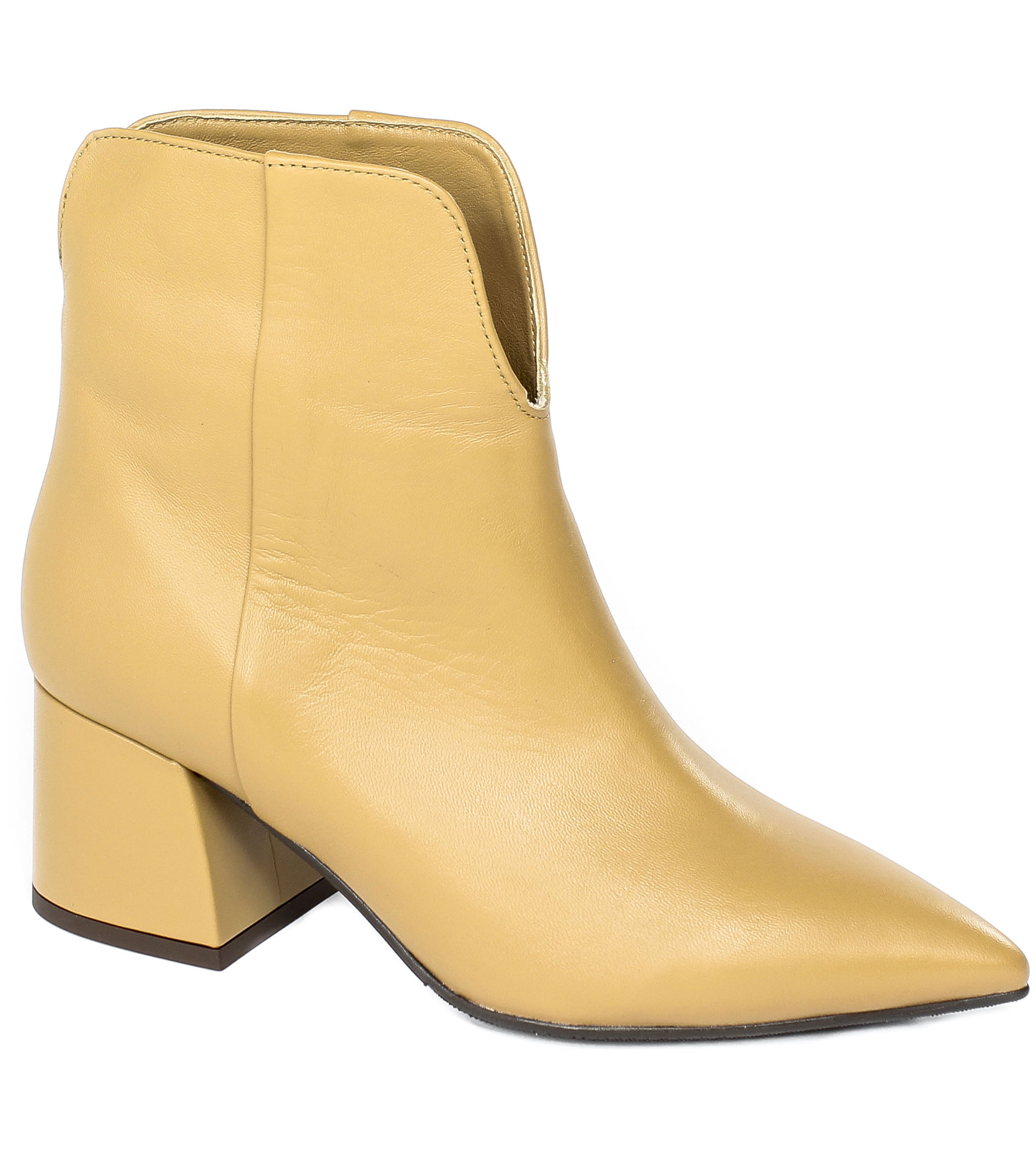 Botki Bravo Moda 2377 Toffi Skóra