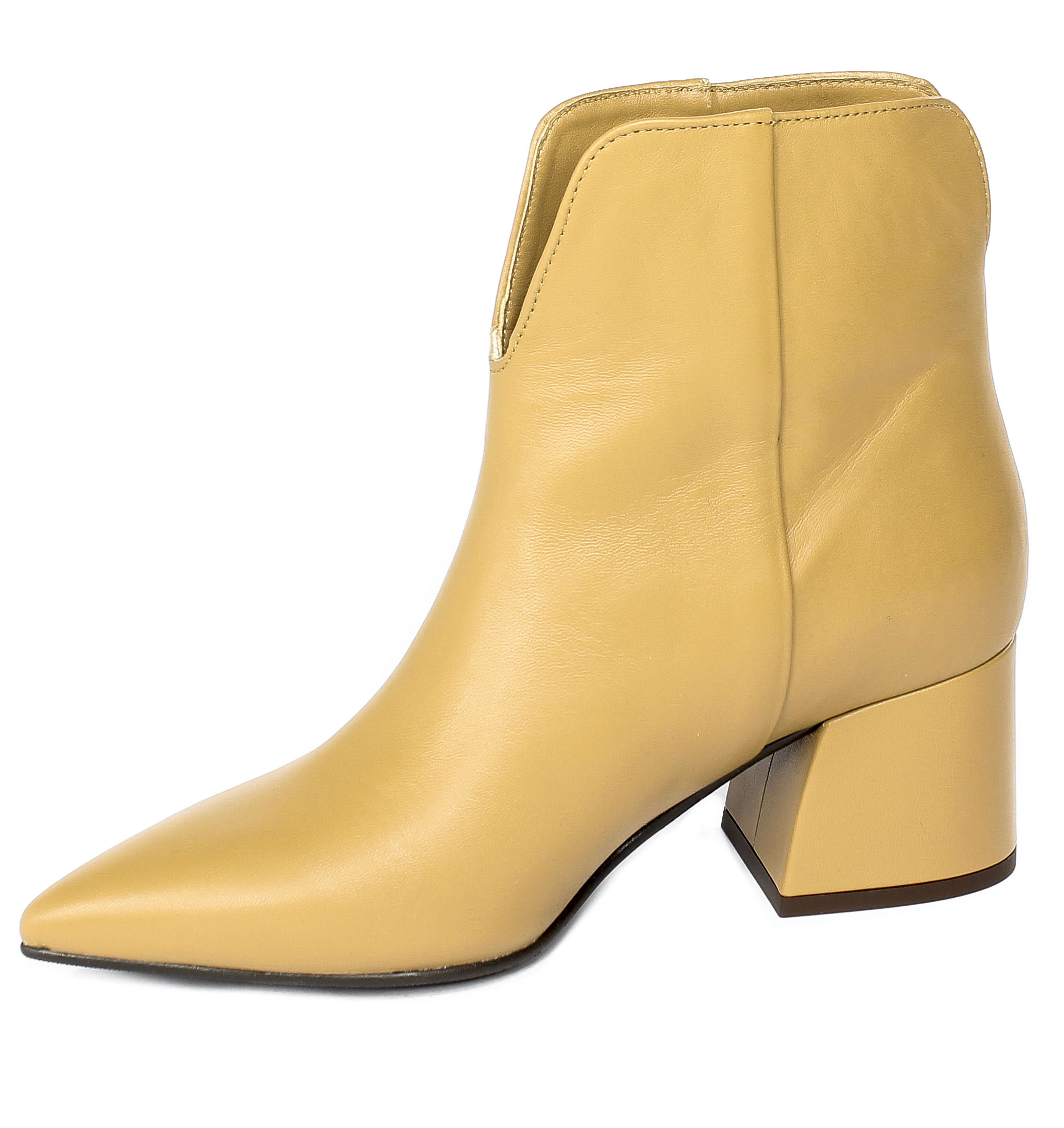 Botki Bravo Moda 2377 Toffi Skóra