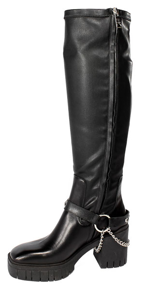 Kozaki Carinii B8574-E50-000-000-E88 Czarna Skóra