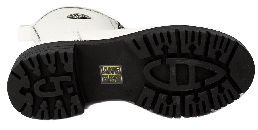 Trzewiki Filipczyk F62-AO F408 Biała Skóra