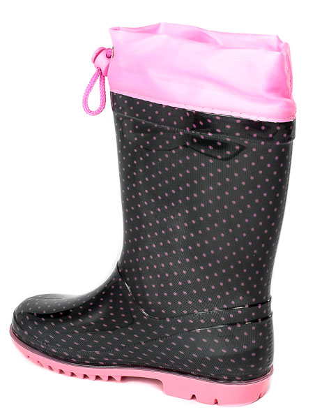 Kalosze American KAL11 22 Black+Pink r.27-31
