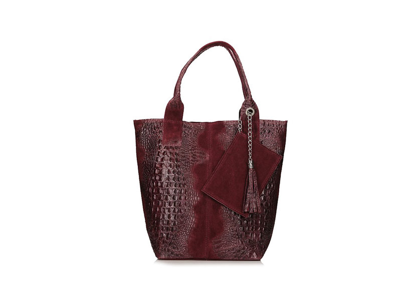 Torebka Toscanio 1101 Bordo CoCo Skóra