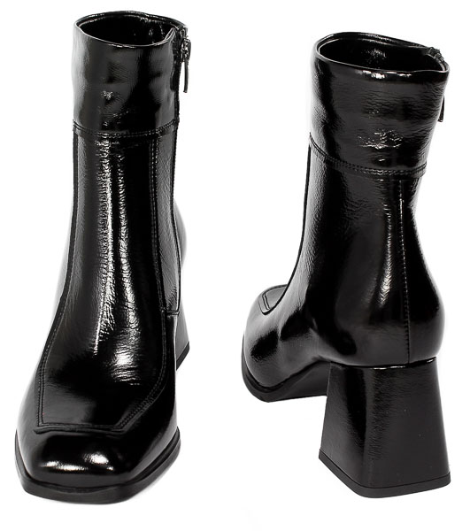 Botki Visconi 2849514/121 Naplak Nero Skóra