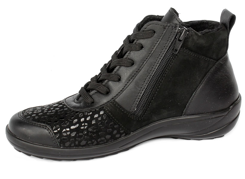 Trzewiki Comfortabel 990226-01 Schwarz Black Skóra