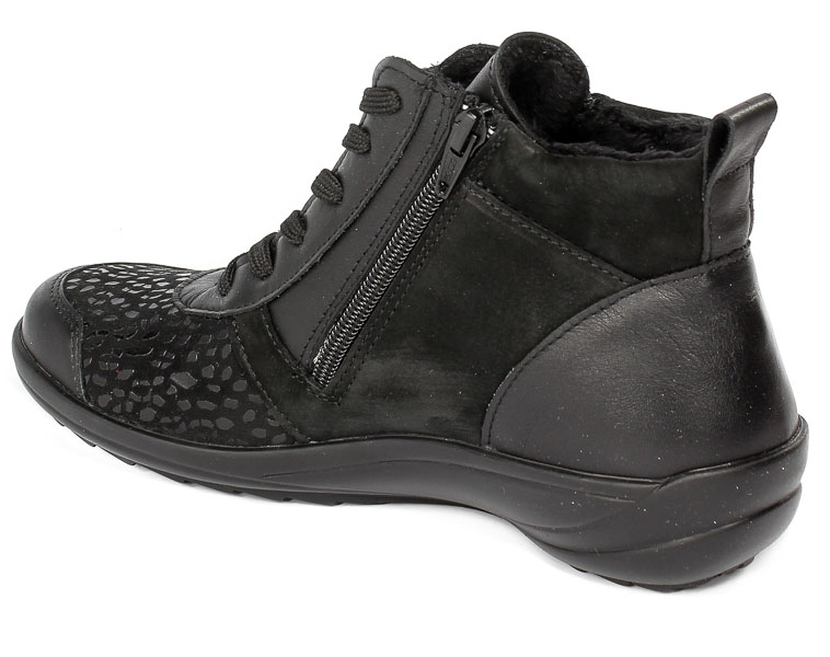 Trzewiki Comfortabel 990226-01 Schwarz Black Skóra