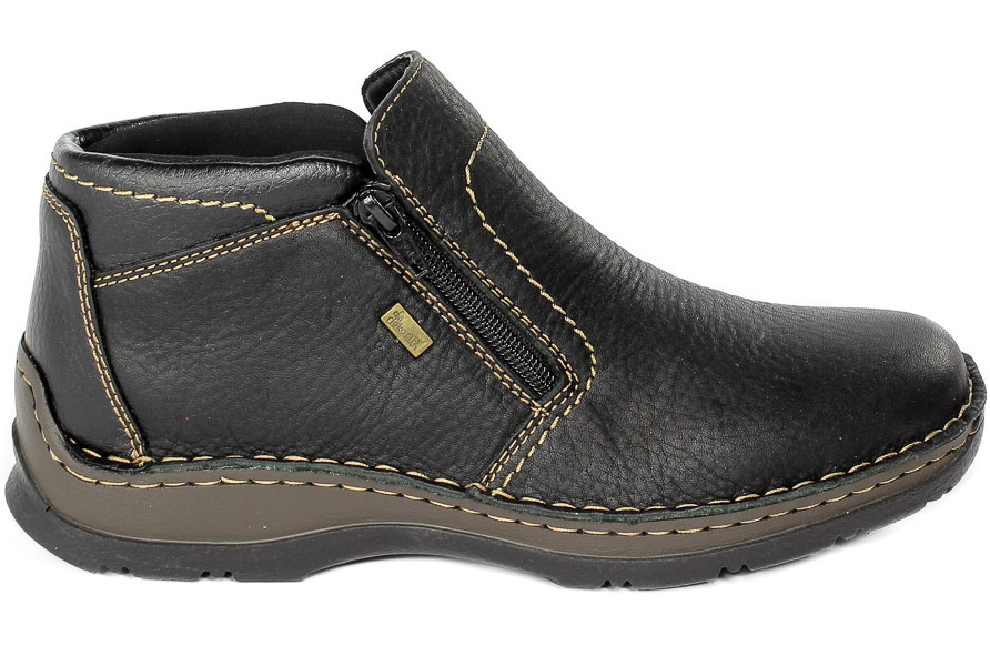 Trzewiki Rieker 05373-00 Black Czarny Skóra_TN