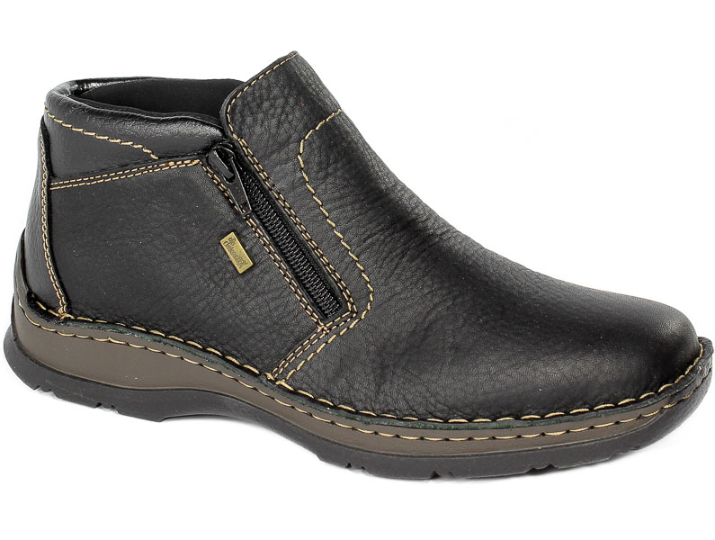 Trzewiki Rieker 05373-00 Black Czarny Skóra_TN
