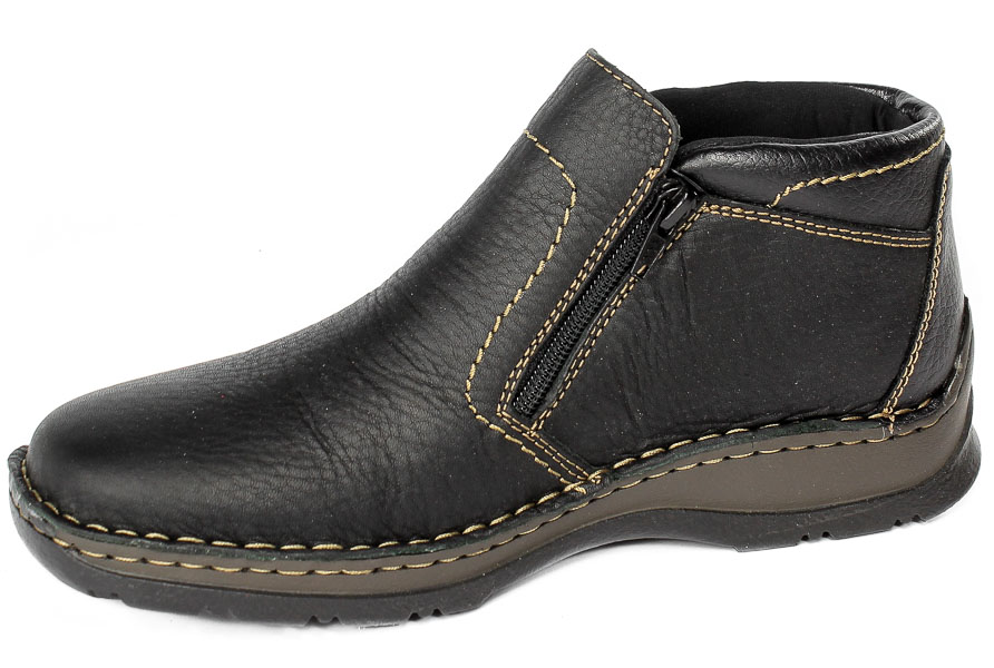 Trzewiki Rieker 05373-00 Black Czarny Skóra_TN
