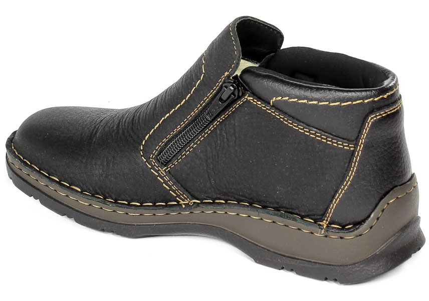 Trzewiki Rieker 05373-00 Black Czarny Skóra_TN