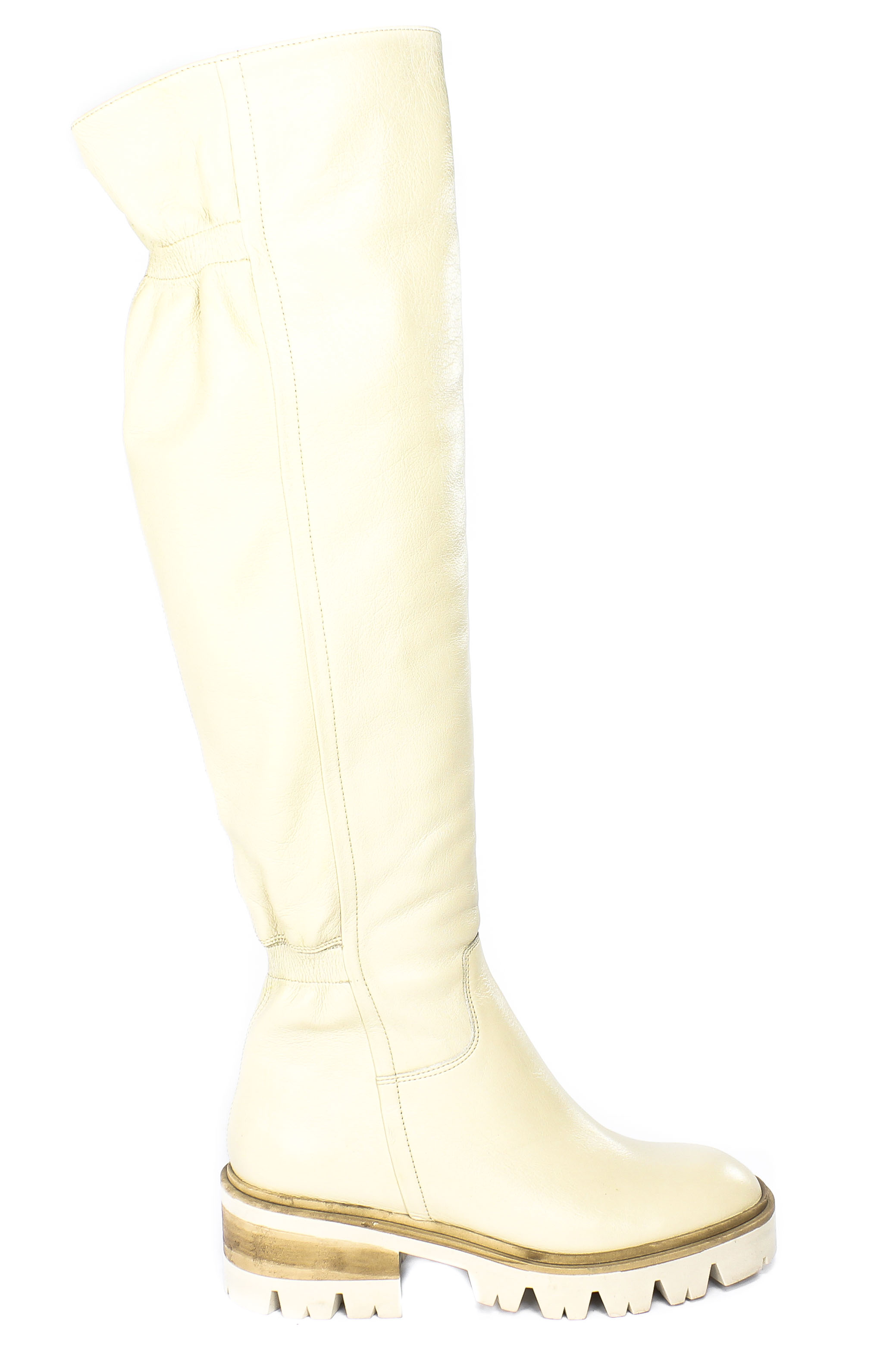 Kozaki Kaniowski K-0999-0306 Beż Skóra