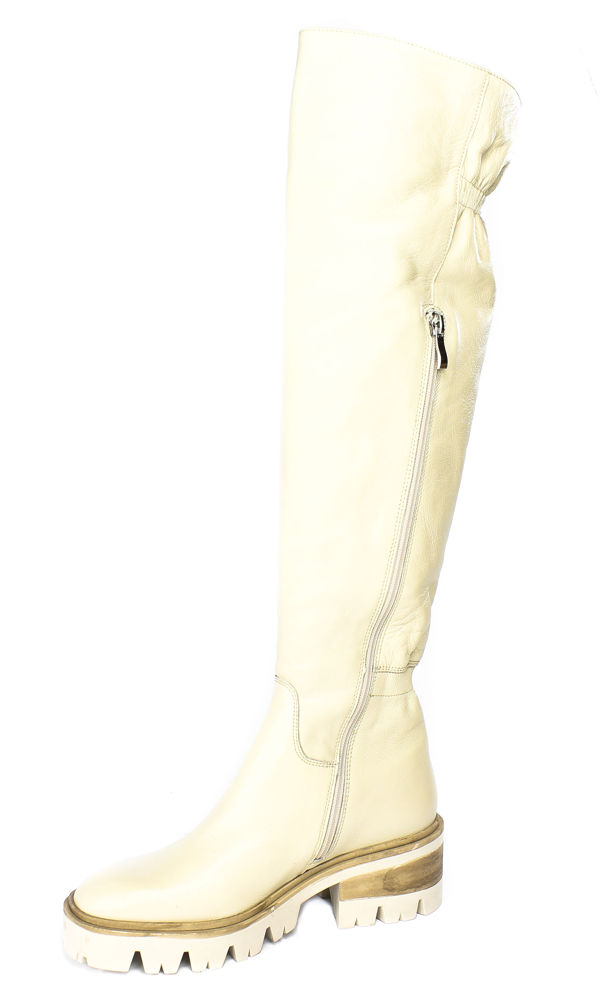 Kozaki Kaniowski K-0999-0306 Beż Skóra