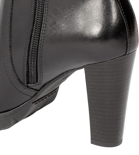 Botki Acento 592 Czarna Skóra