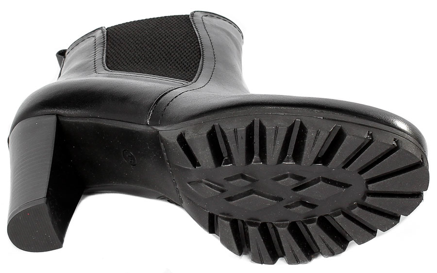 Botki Acento 592 Czarna Skóra