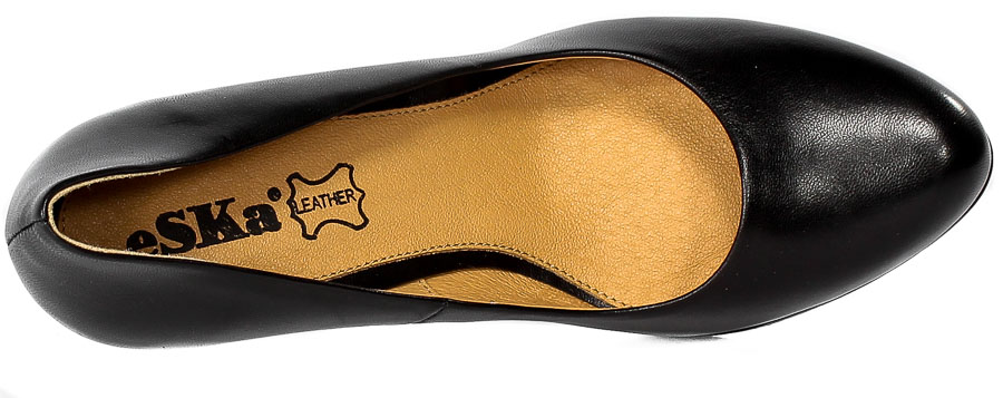 Czółenka Eska 1780 Czarna Skóra