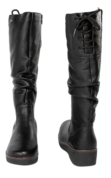 Kozaki Rieker Y4693-00 Black Czarna Skóra