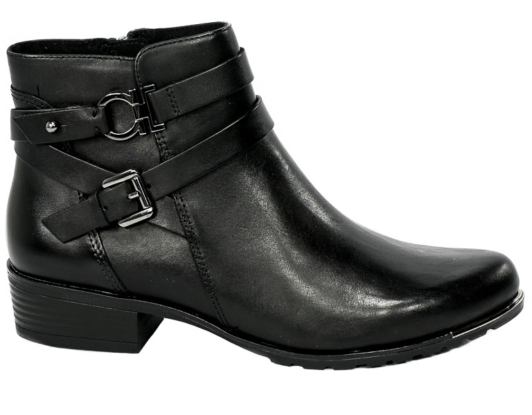 Botki Caprice 9-25309-29 022 Black Nappa Skóra