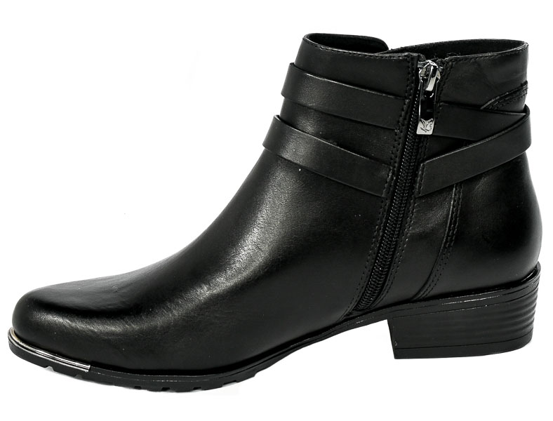 Botki Caprice 9-25309-29 022 Black Nappa Skóra