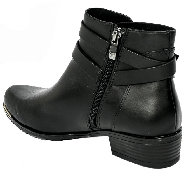 Botki Caprice 9-25309-29 022 Black Nappa Skóra
