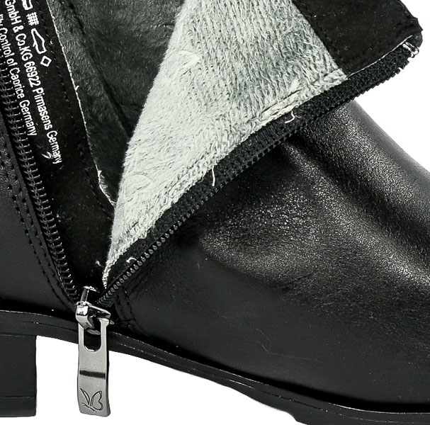 Botki Caprice 9-25309-29 022 Black Nappa Skóra