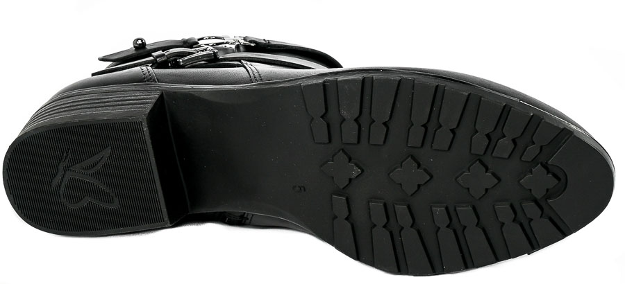 Botki Caprice 9-25309-29 022 Black Nappa Skóra