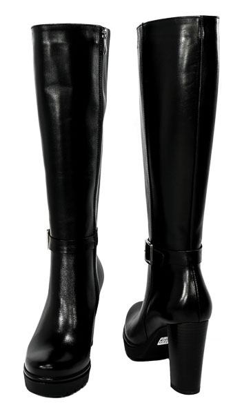 Kozaki Acento 434 Czarna Skóra