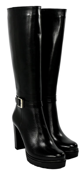 Kozaki Acento 434 Czarna Skóra