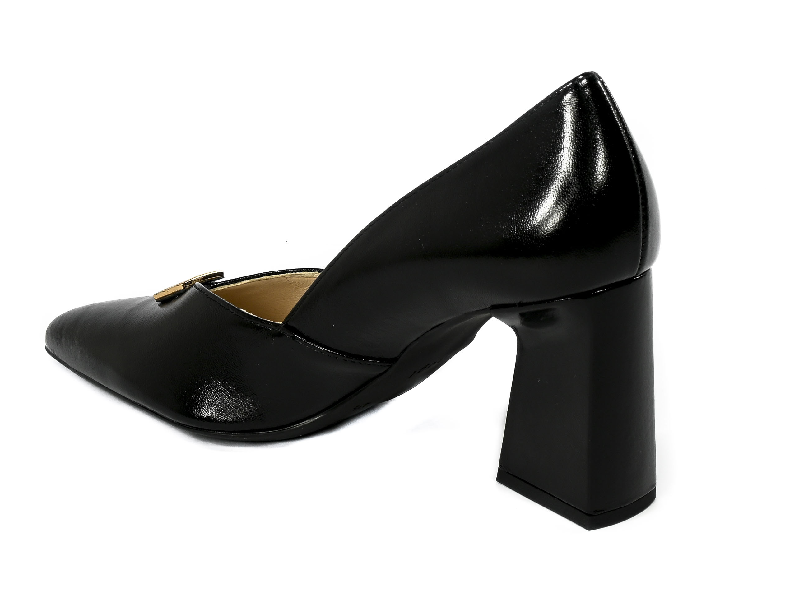 Czółenka Hogl 4-10 7510 Black Carna Skóra