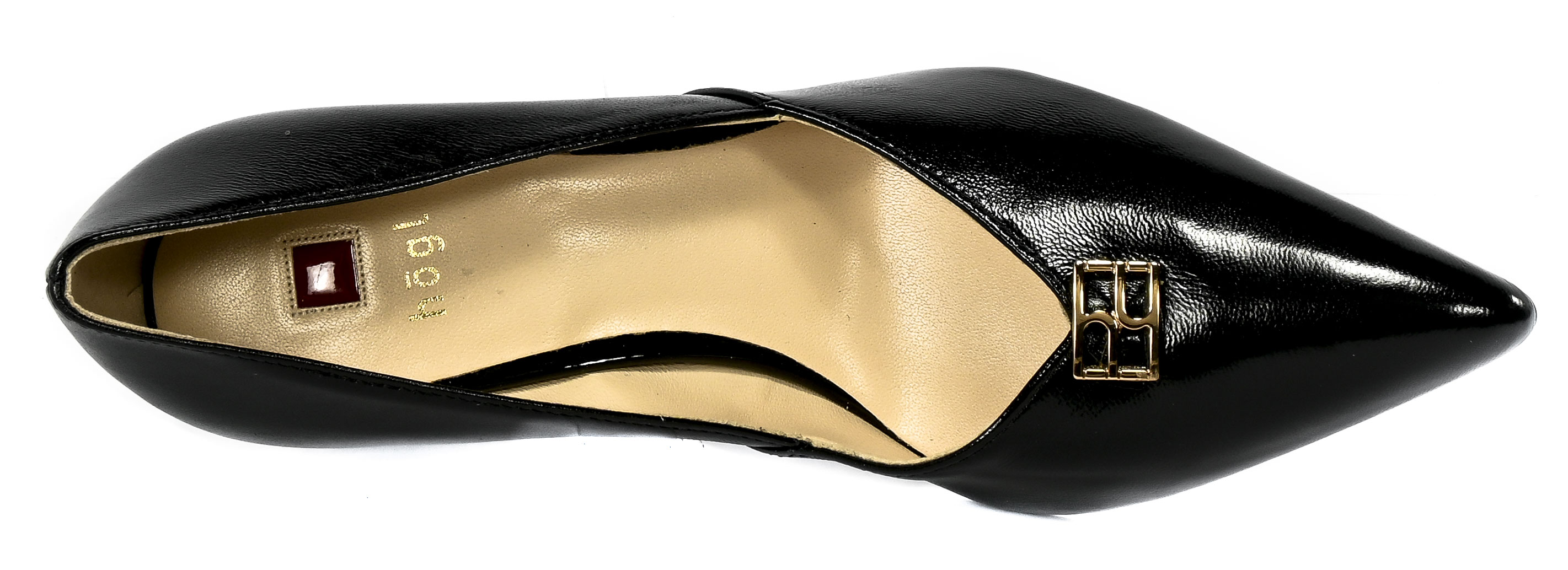 Czółenka Hogl 4-10 7510 Black Carna Skóra