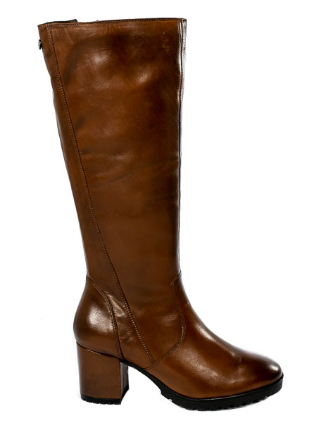 Kozaki Caprice 9-25508-29 303 Cognac Nappa Skóra