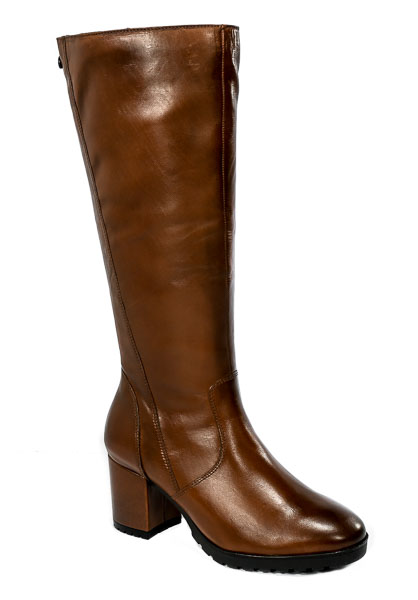 Kozaki Caprice 9-25508-29 303 Cognac Nappa Skóra